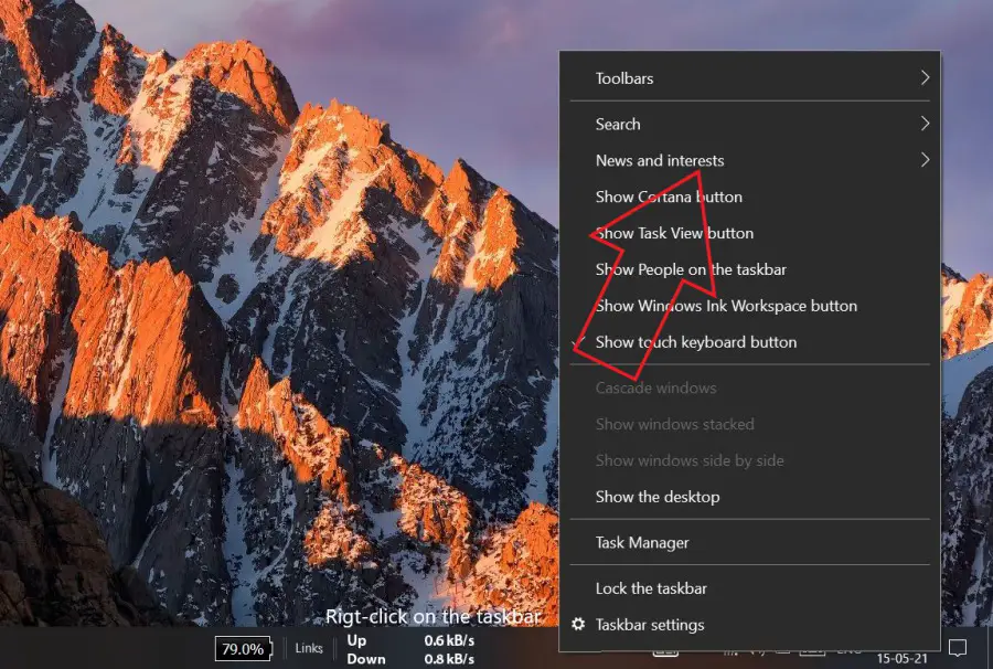 Remove widget. How to remove weather from taskbar.