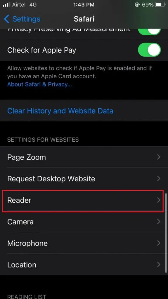 Automatically Open Websites in Safari’s Reader View