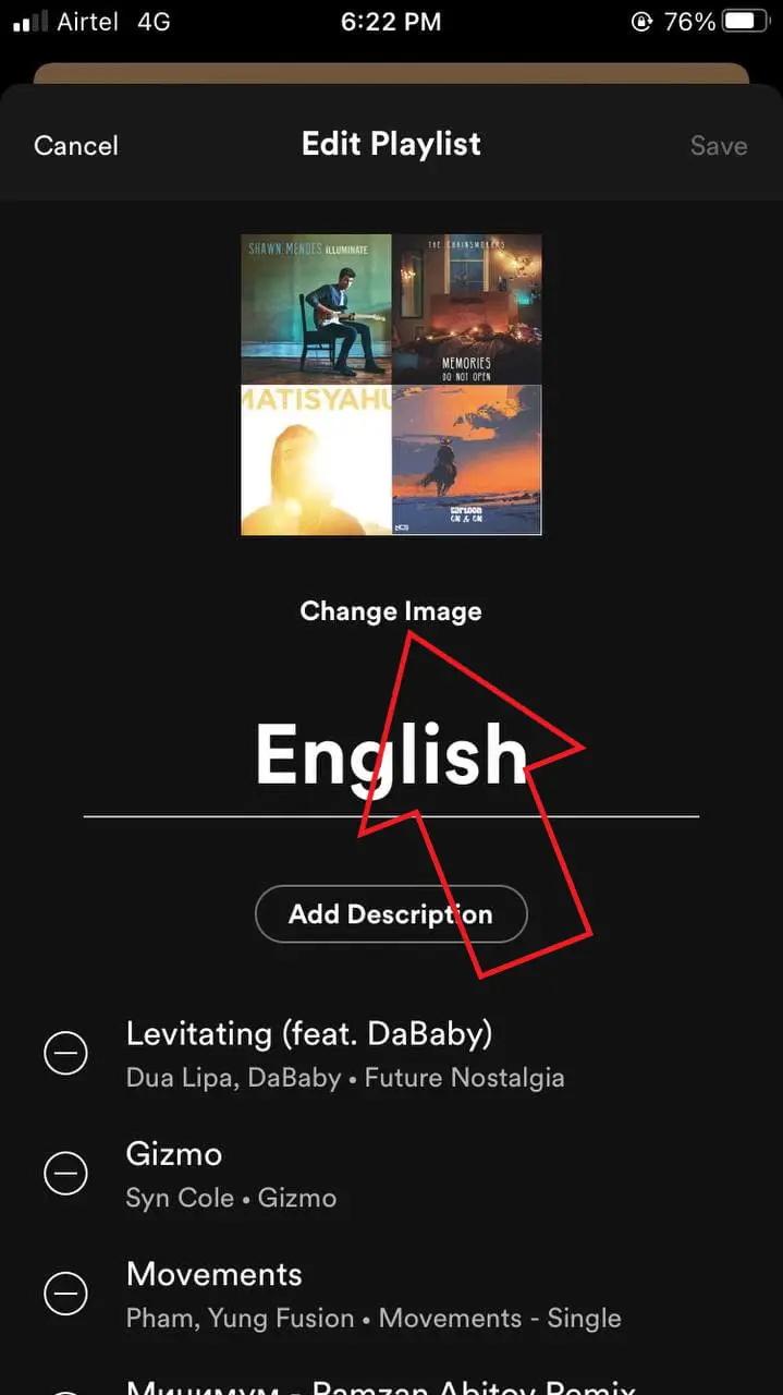 Change Your Playlist Cover Image on Spotify iPhone