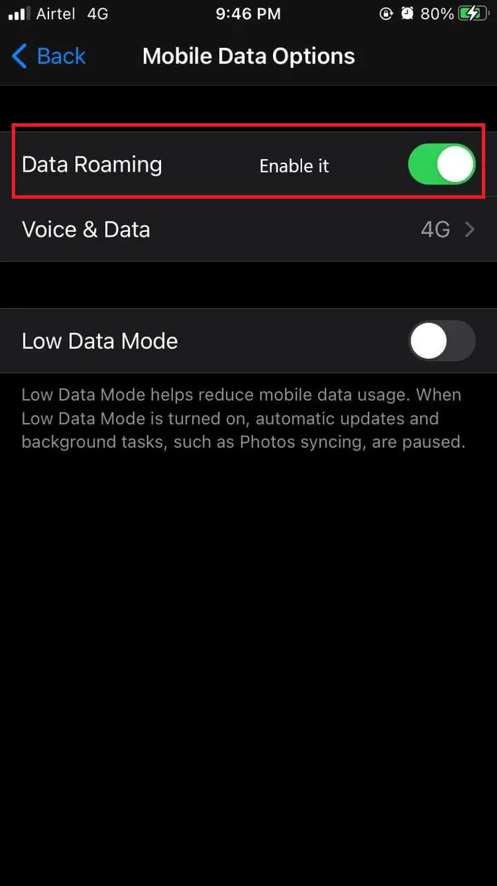Apps Not Working on Mobile Data on iPhone