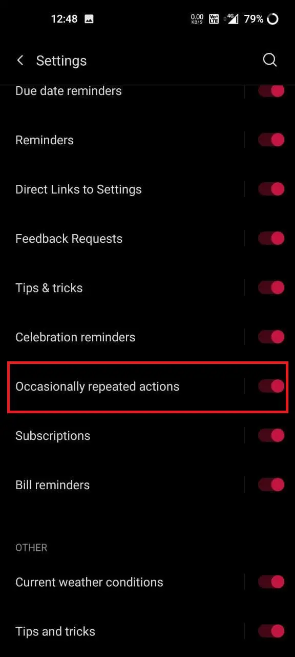 Stop Google Assistant Suggestion Notifications on Android