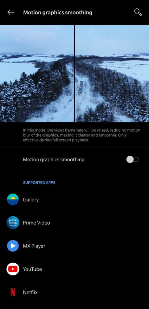 MEMC Motion Graphics Smoothing in Phones