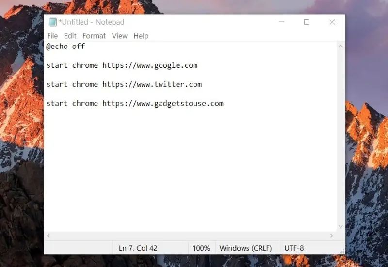 Verwenden Sie die Desktop-Verknüpfung, um mehrere Tabs in Chrome zu öffnen