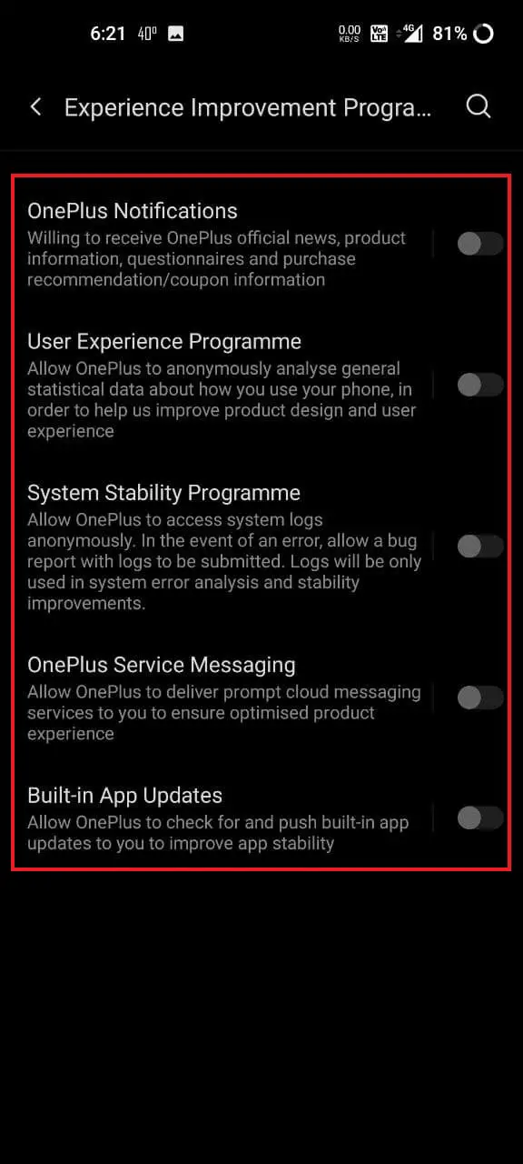 Stop Unwanted Notifications, Data Collection on OnePlus Phones Running OxygenOS