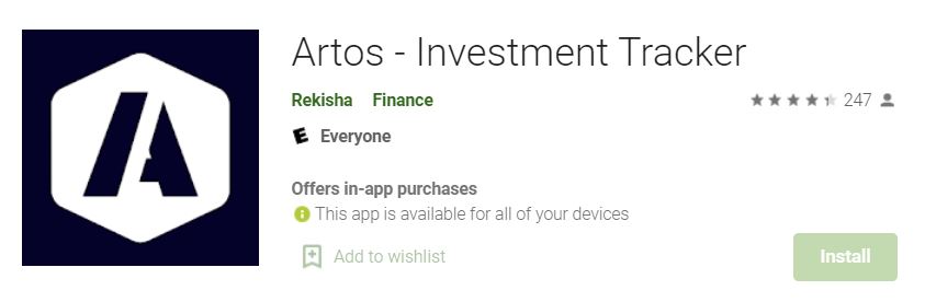 Artos- Best Wealth Tracking Apps to Track Your Net Worth
