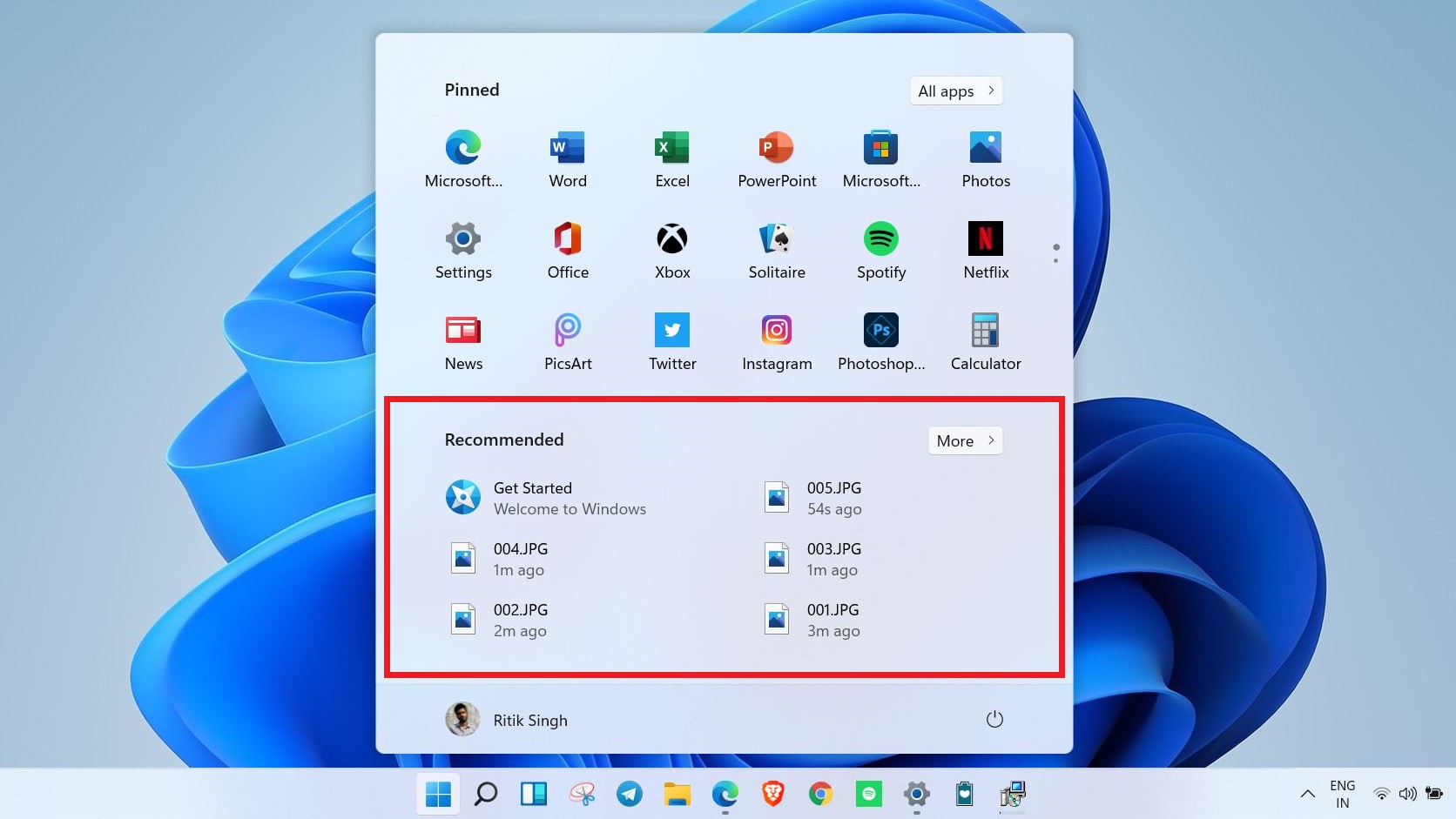 How to Remove Recommended Files from Start Menu on Windows 11