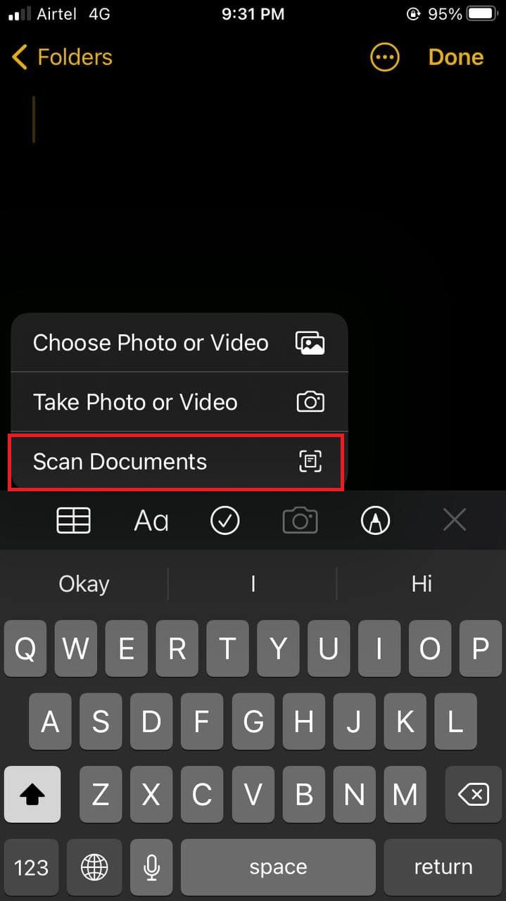 Scan Documents on iPhone iPad