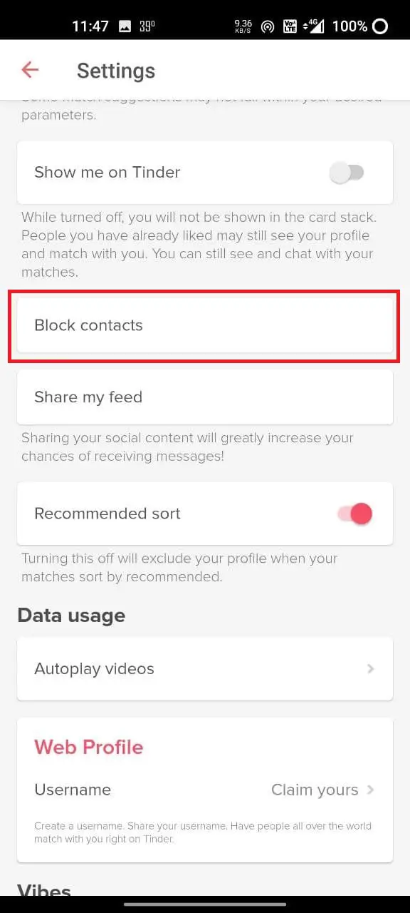 Stop Someone from Finding You on Tinder- Block Contact