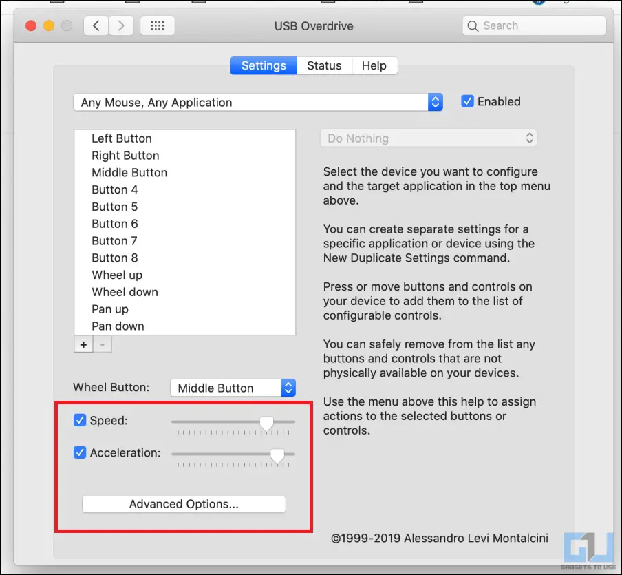 mac increase mouse speed