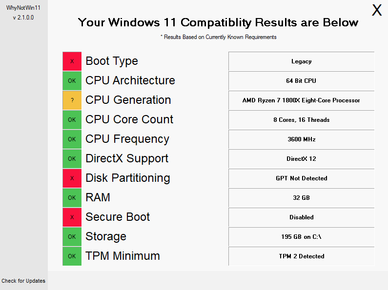 Wissen, warum Ihr PC nicht mit Windows 11 kompatibel ist