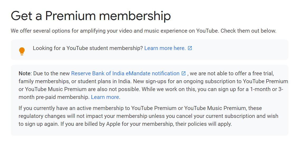 working how to get youtube premium family plan hidden by youtube in india