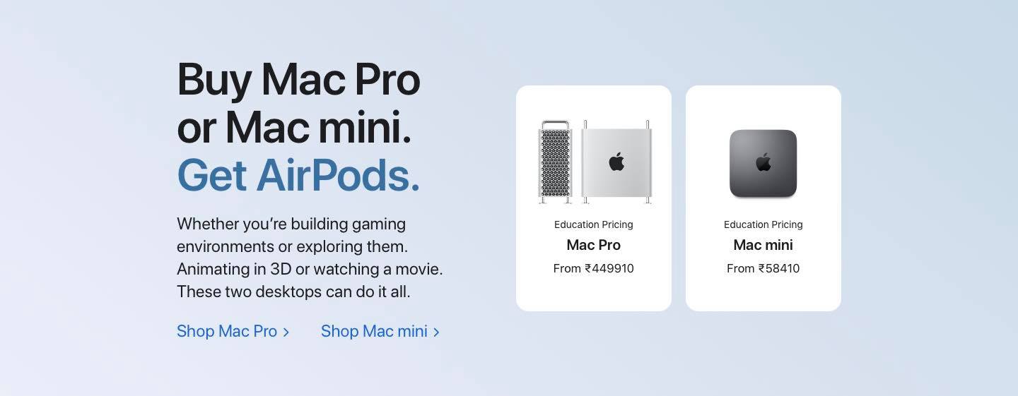 Get Free AirPods with Apple Mac