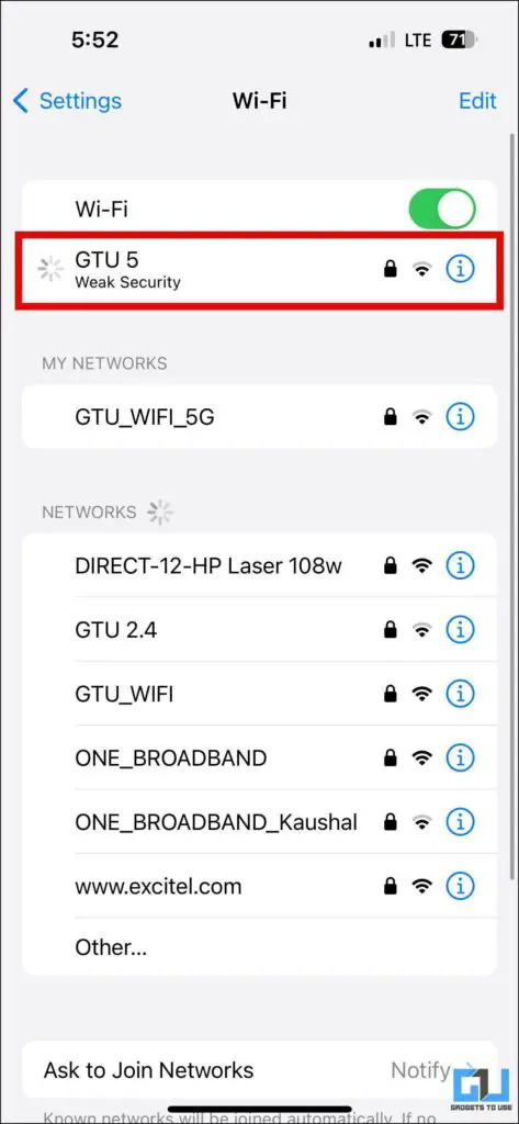 find connected WiFi password