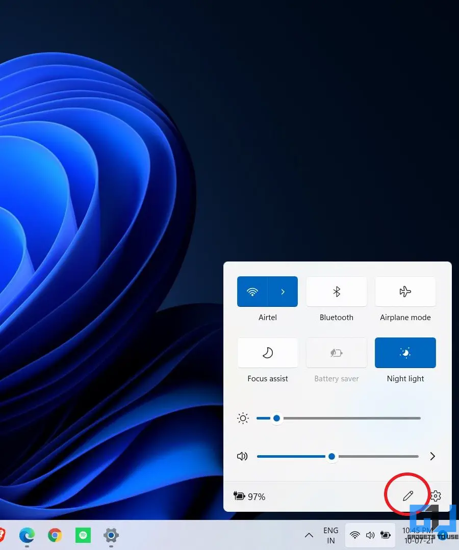 How to Customize Action Center Shortcuts on Windows 11 Gadgets To Use