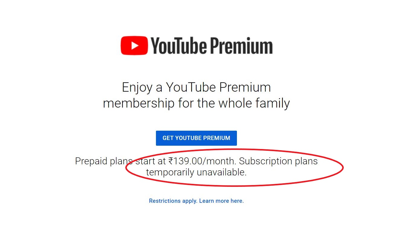 YouTube Premium Family Plan Subscription is Unavailable? Here's How to Get it