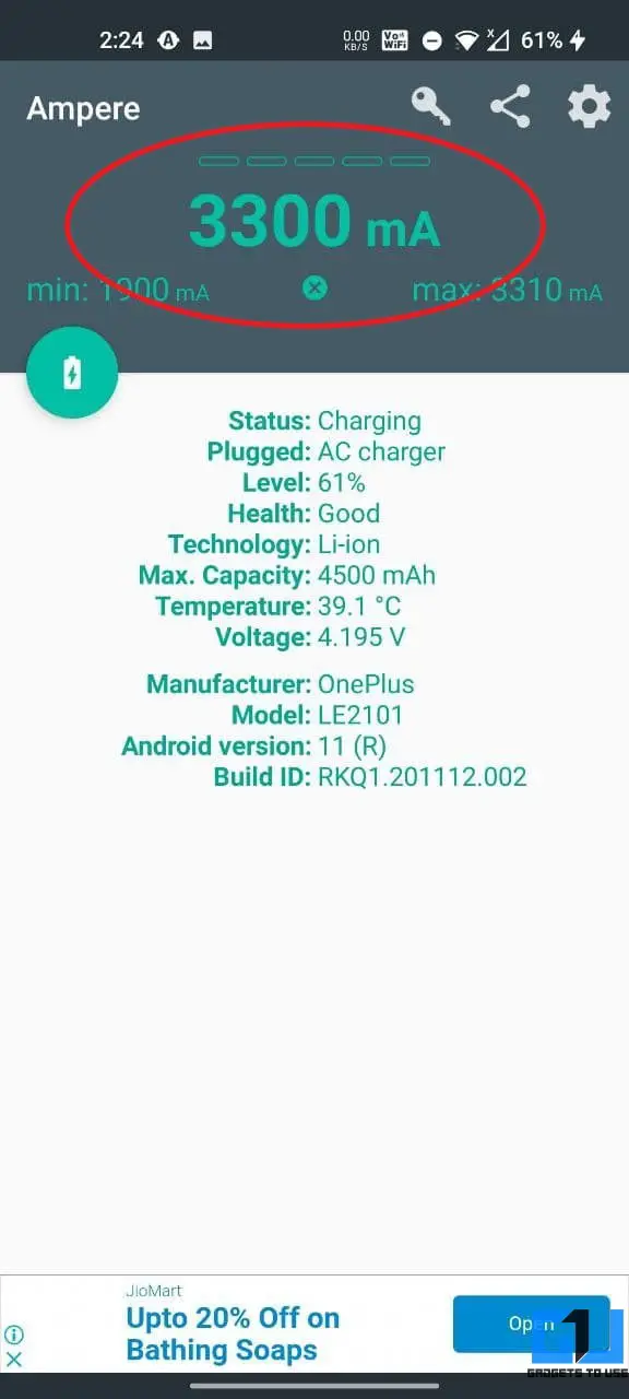 Check Fast Charging Speed Using Ampere