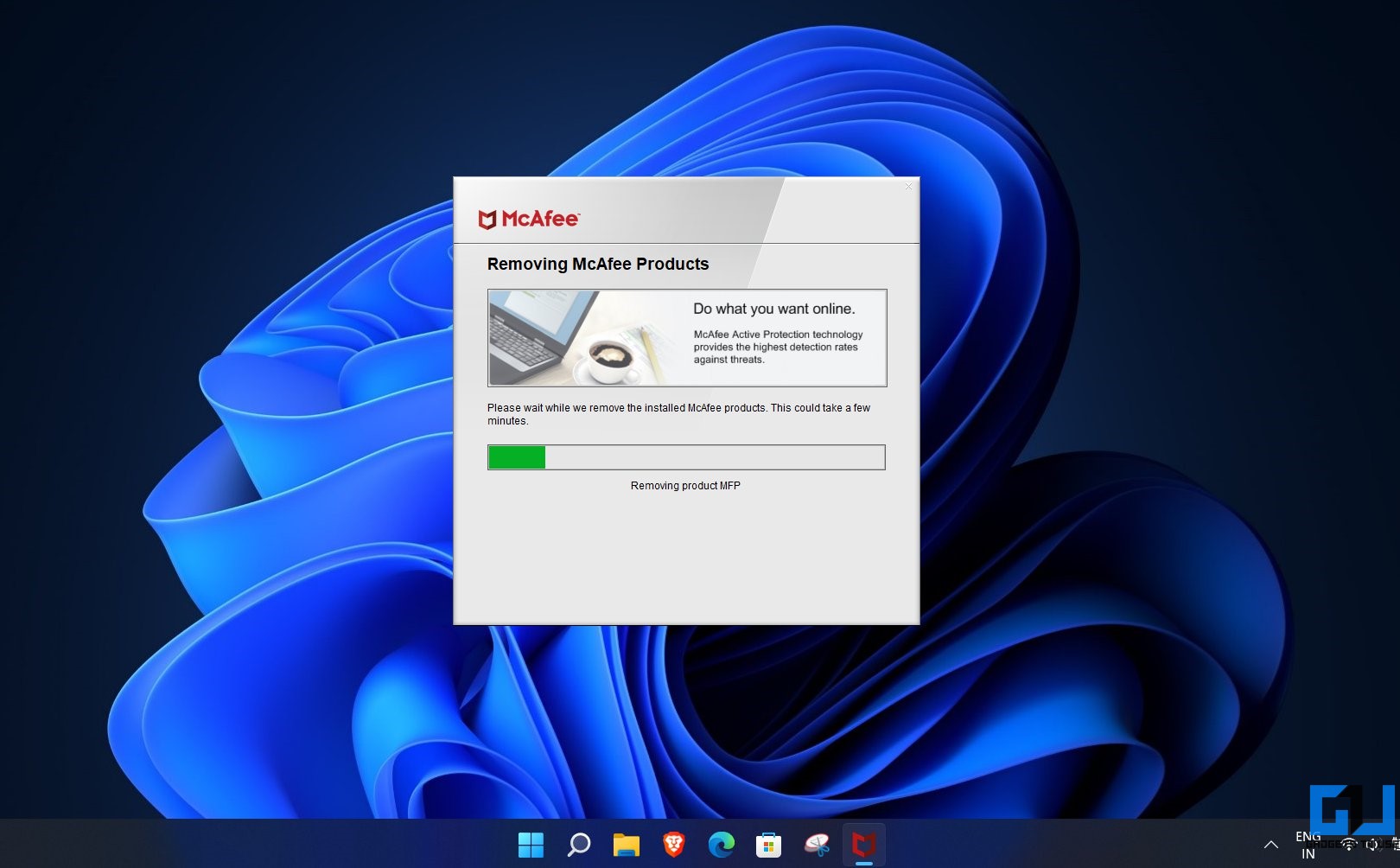 Uninstall and Remove McAfee LiveSafe from Windows
