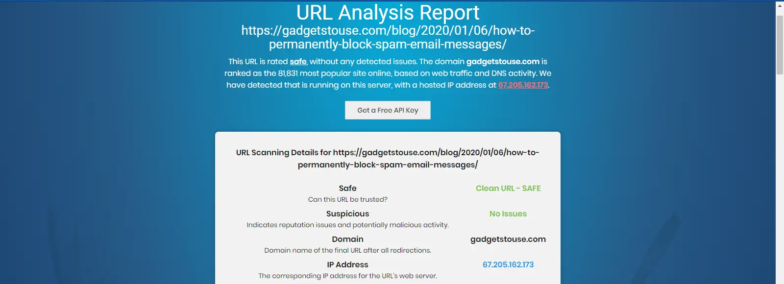 Check Suspicious Links in Email