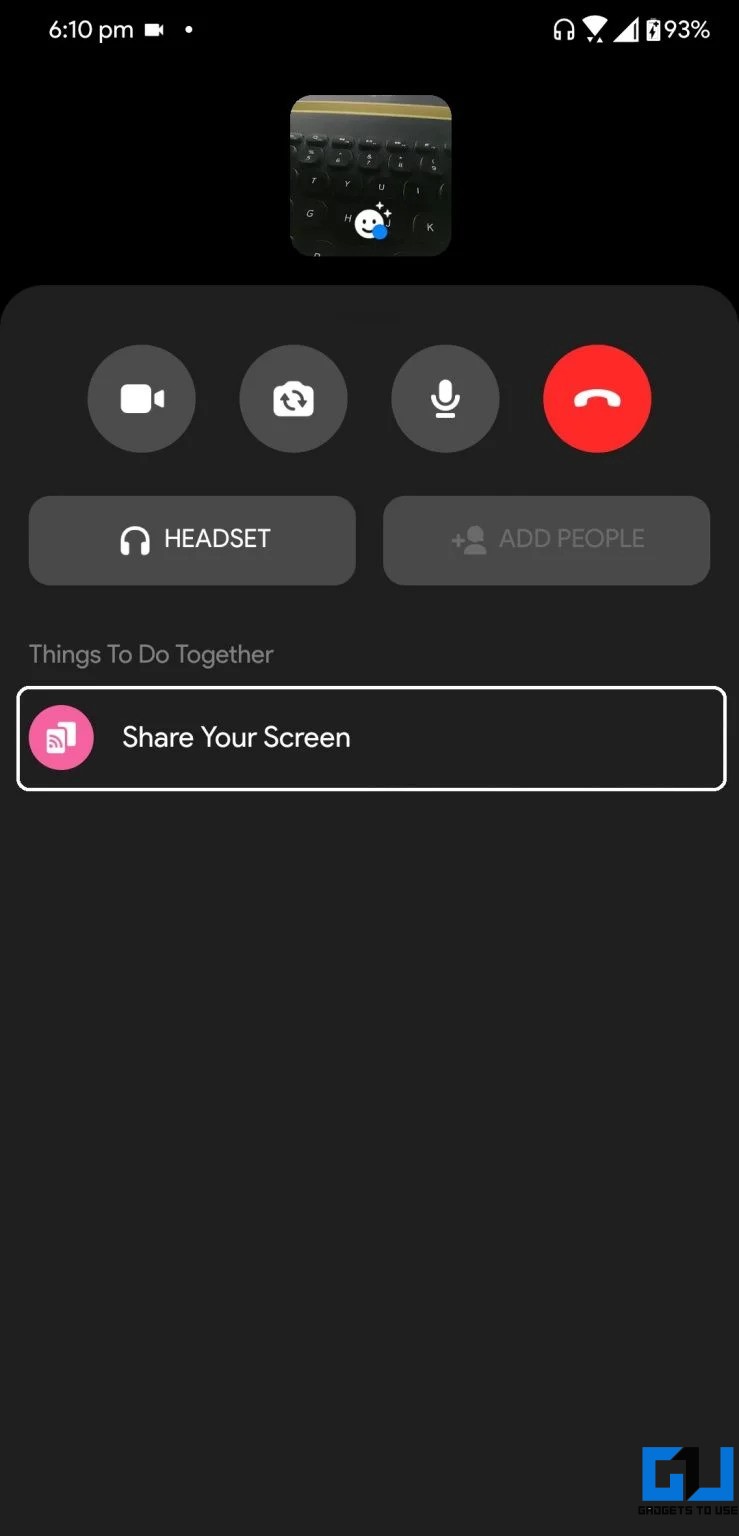 Share Phone's Screen During Video Calls on Messenger