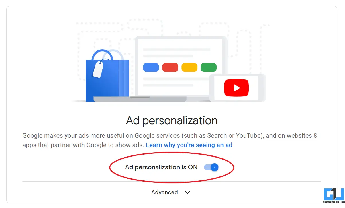 Personalisierte Anzeigen von Google blockieren