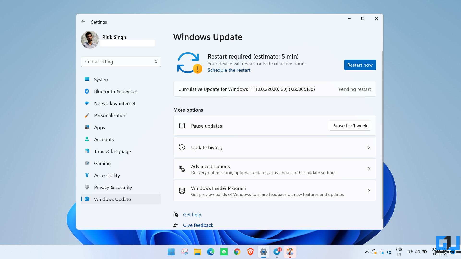 Install Windows 11 Beta