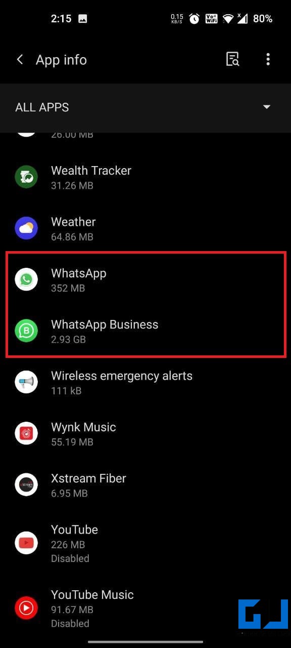 Can't Start Camera in WhatsApp