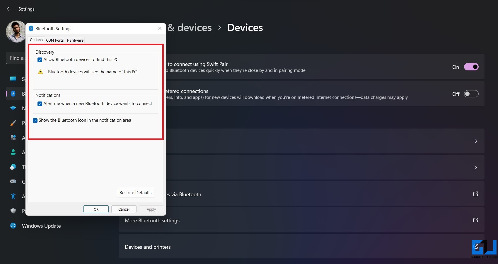 Beheben Sie das Problem mit der Bluetooth-Verbindungskopplung Windows 11