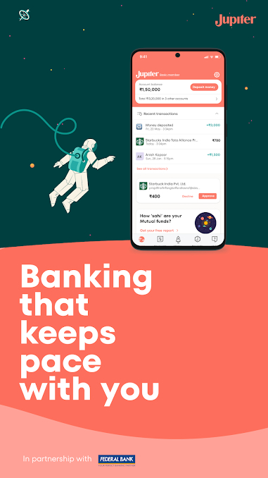 Jupiter- Best Zero-Balance Neobank Apps in India