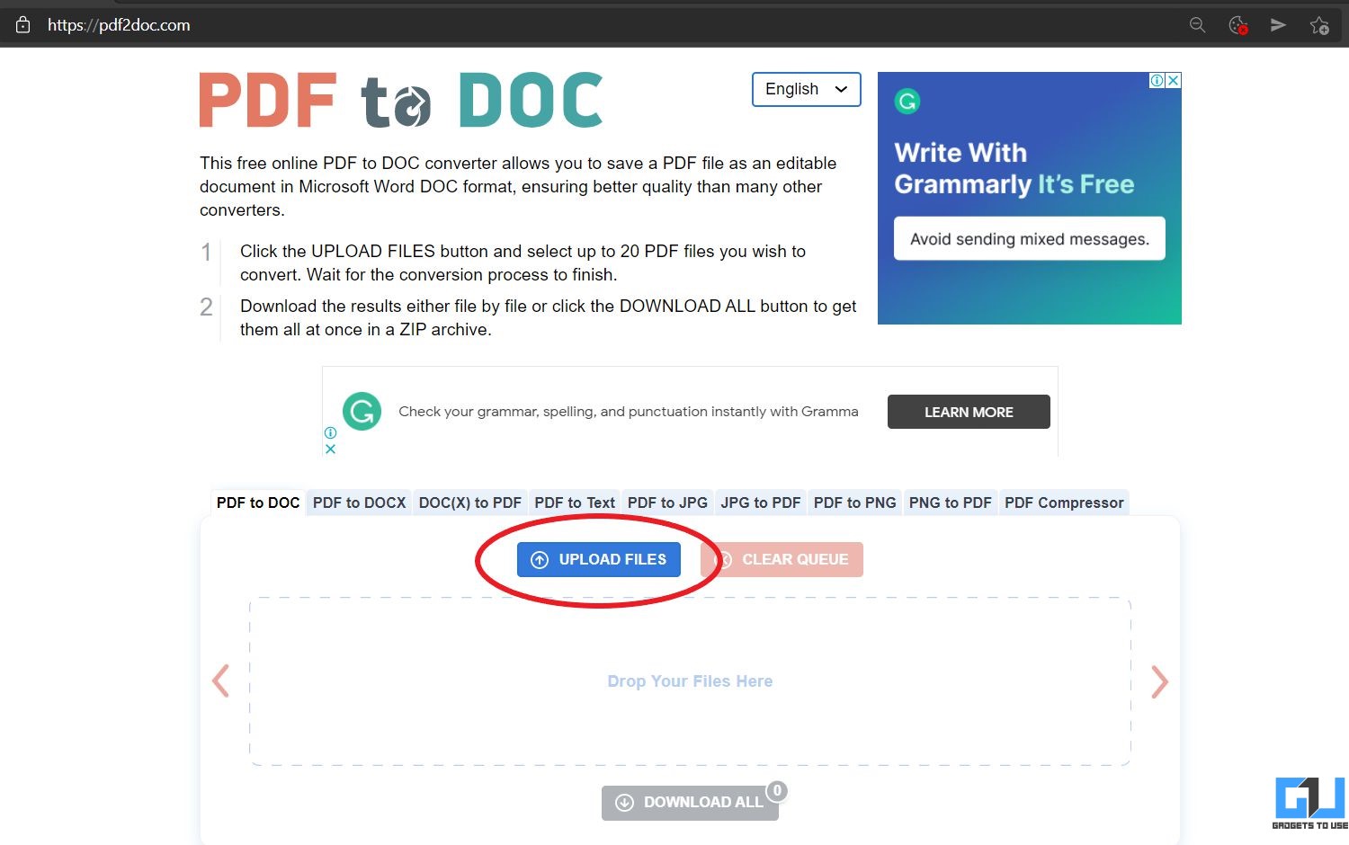 PDF zu Doc Online