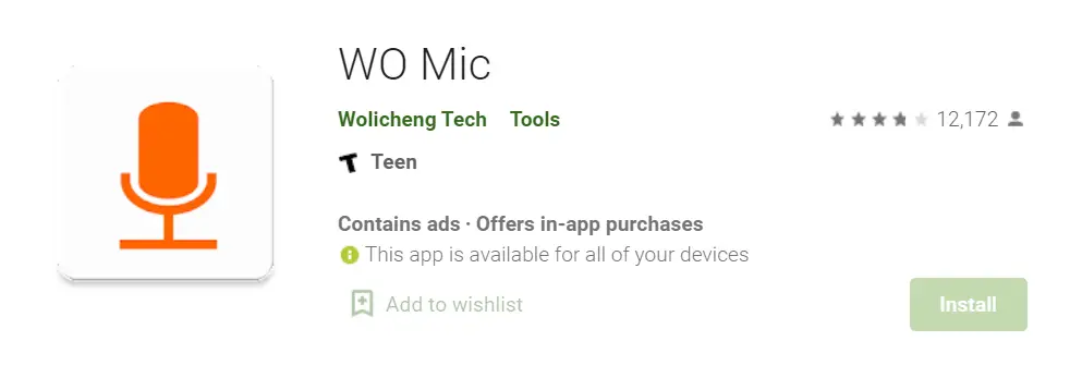 wo mic not recognized as mic