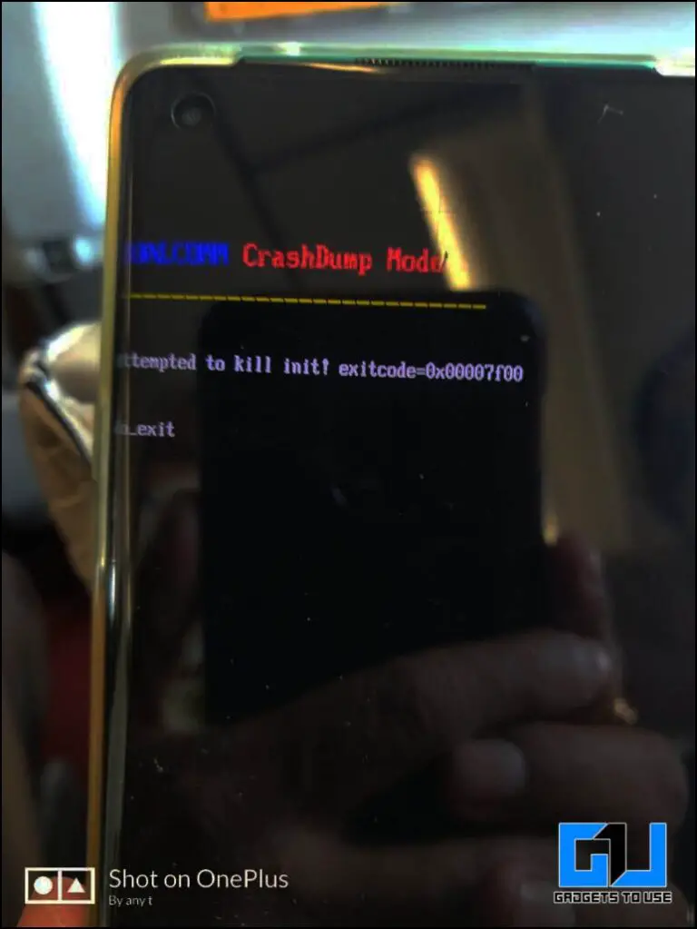Qualcomm crash dump mode oneplus 7 pro что делать