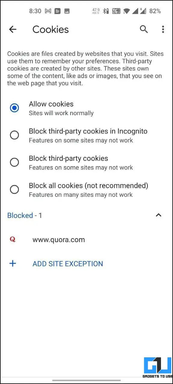 Read Quora Without Login on Chrome on Android