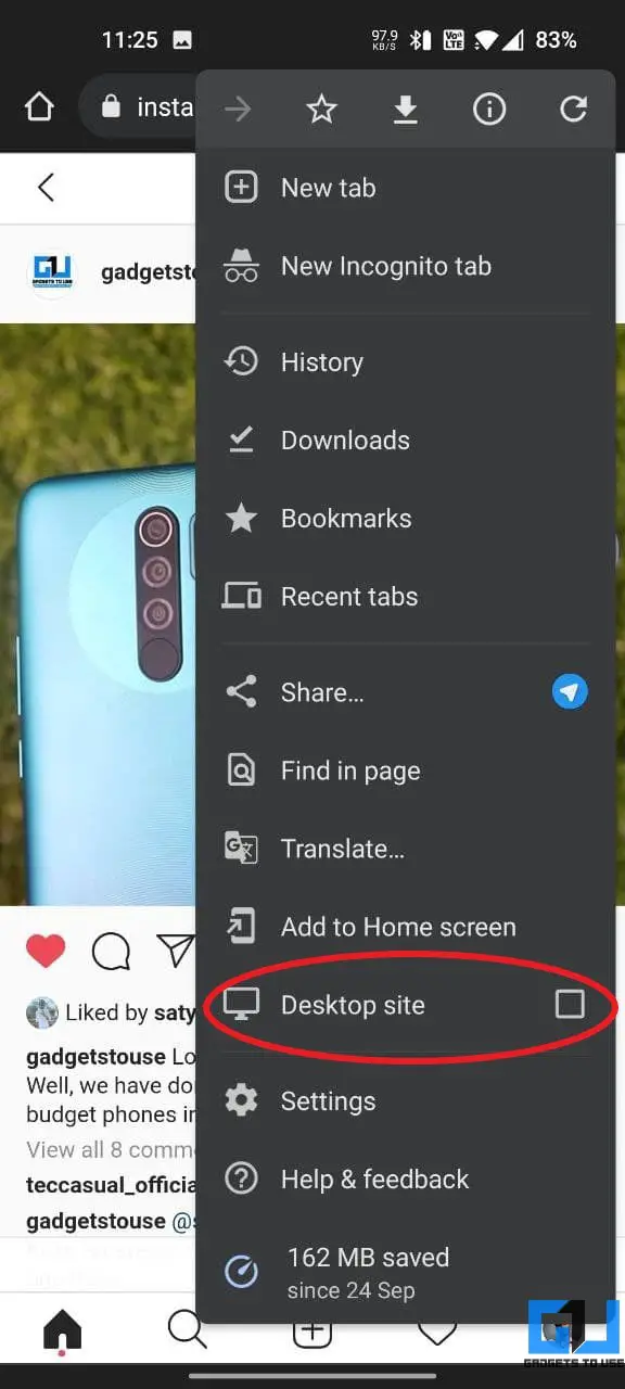 Copy Instagram Comments or Caption On Android