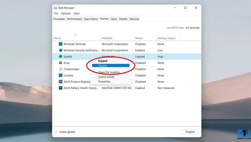 3 Ways to Stop Spotify From Opening on Startup in Windows 11, 10, 8, or