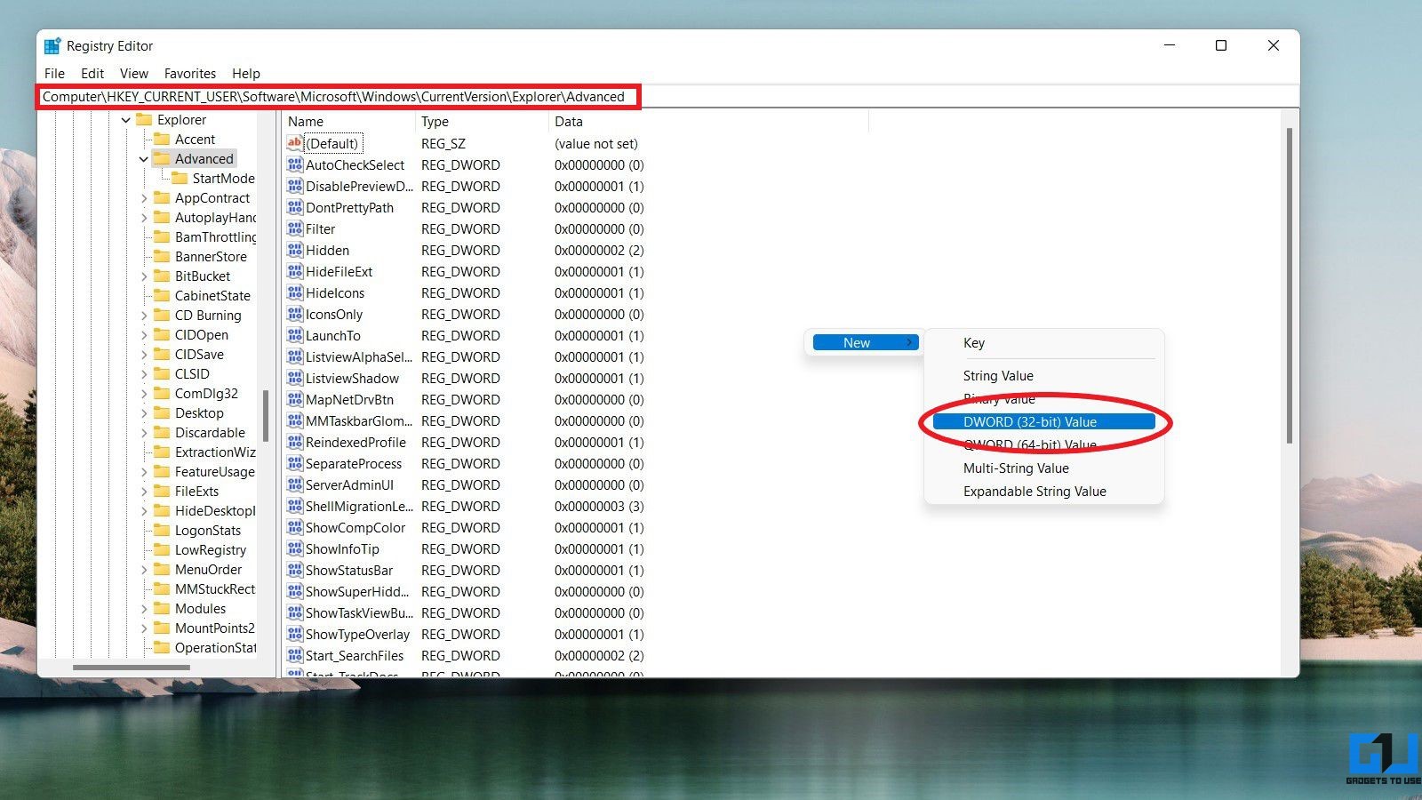Change Windows 11 Taskbar & Icon Size Using Registry Edit