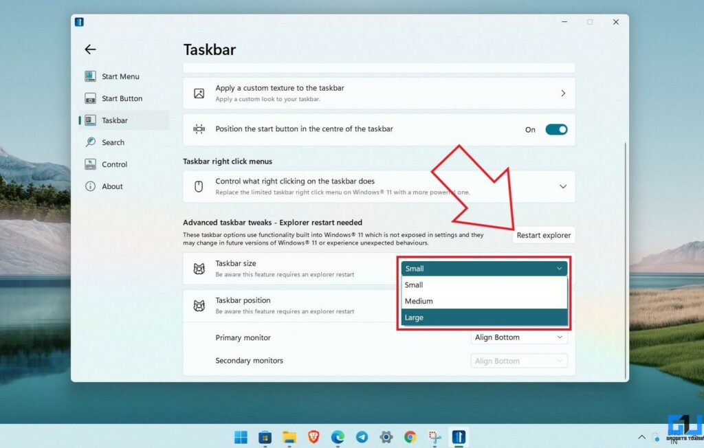 3 Ways to Resize, Move and Customize Taskbar on Windows 11 for Free