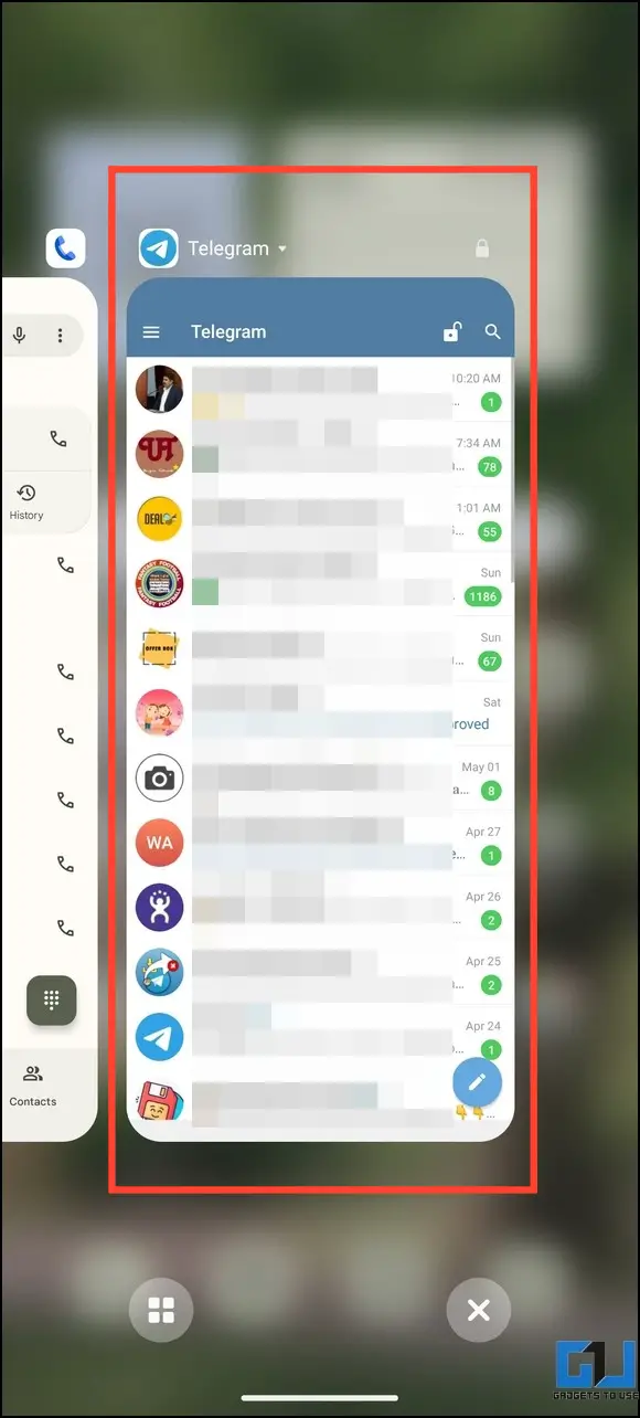 Read Telegram messages without seeing them