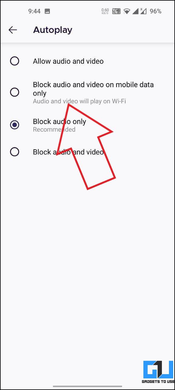 Stop Autoplay Videos in Firefox Android