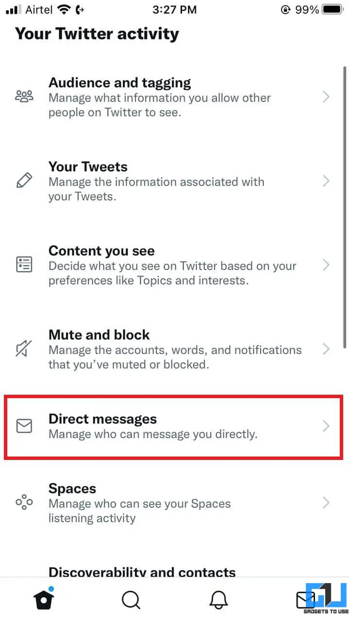 Disable Read Receipts on Twitter Android App