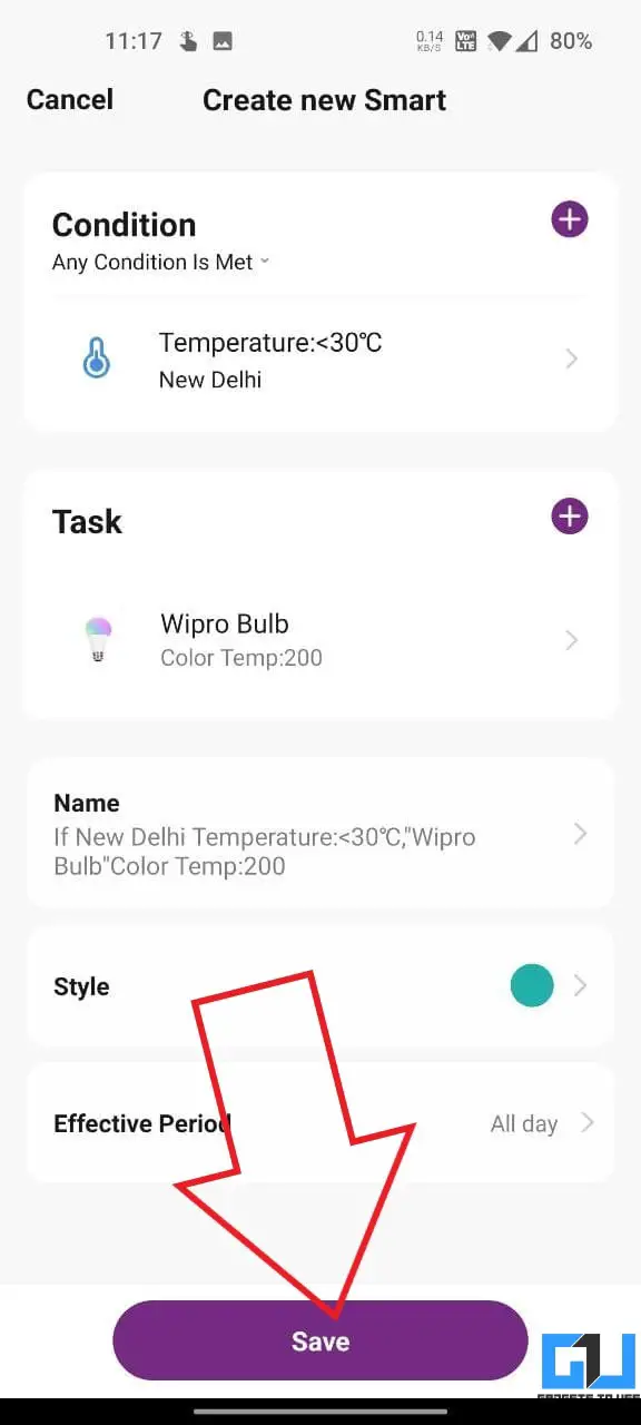Create Smart Automation Scenes in Wipro Smart Bulb