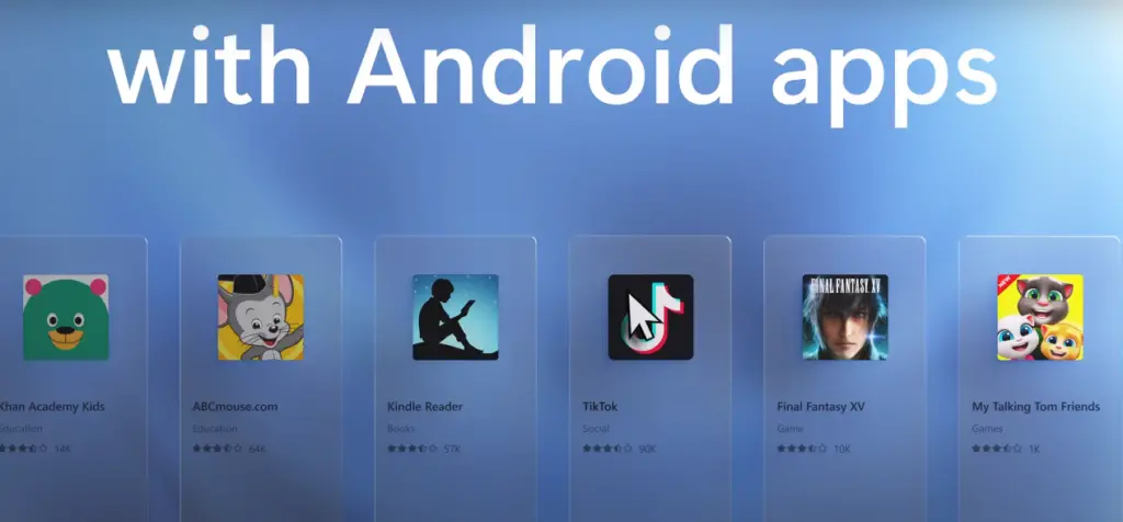 android apps windows 11