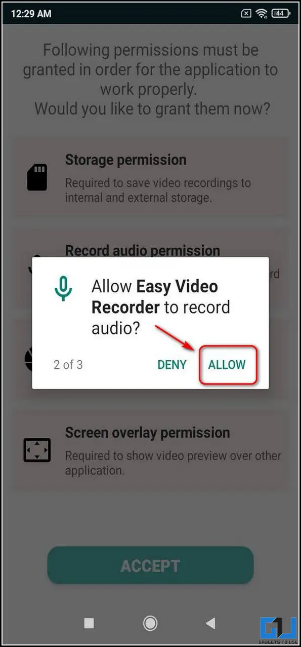Record Video with screen off