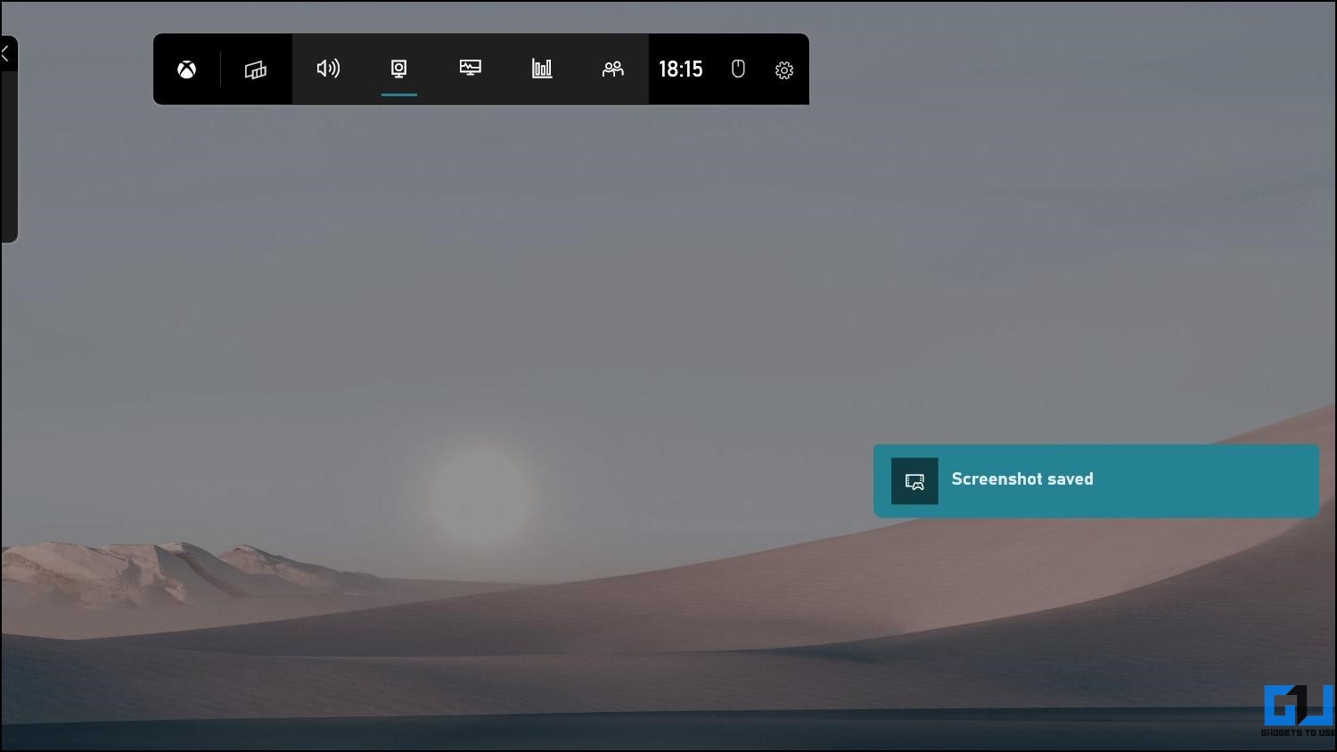 Take Screenshots Using Xbox Game Bar on Windows 11