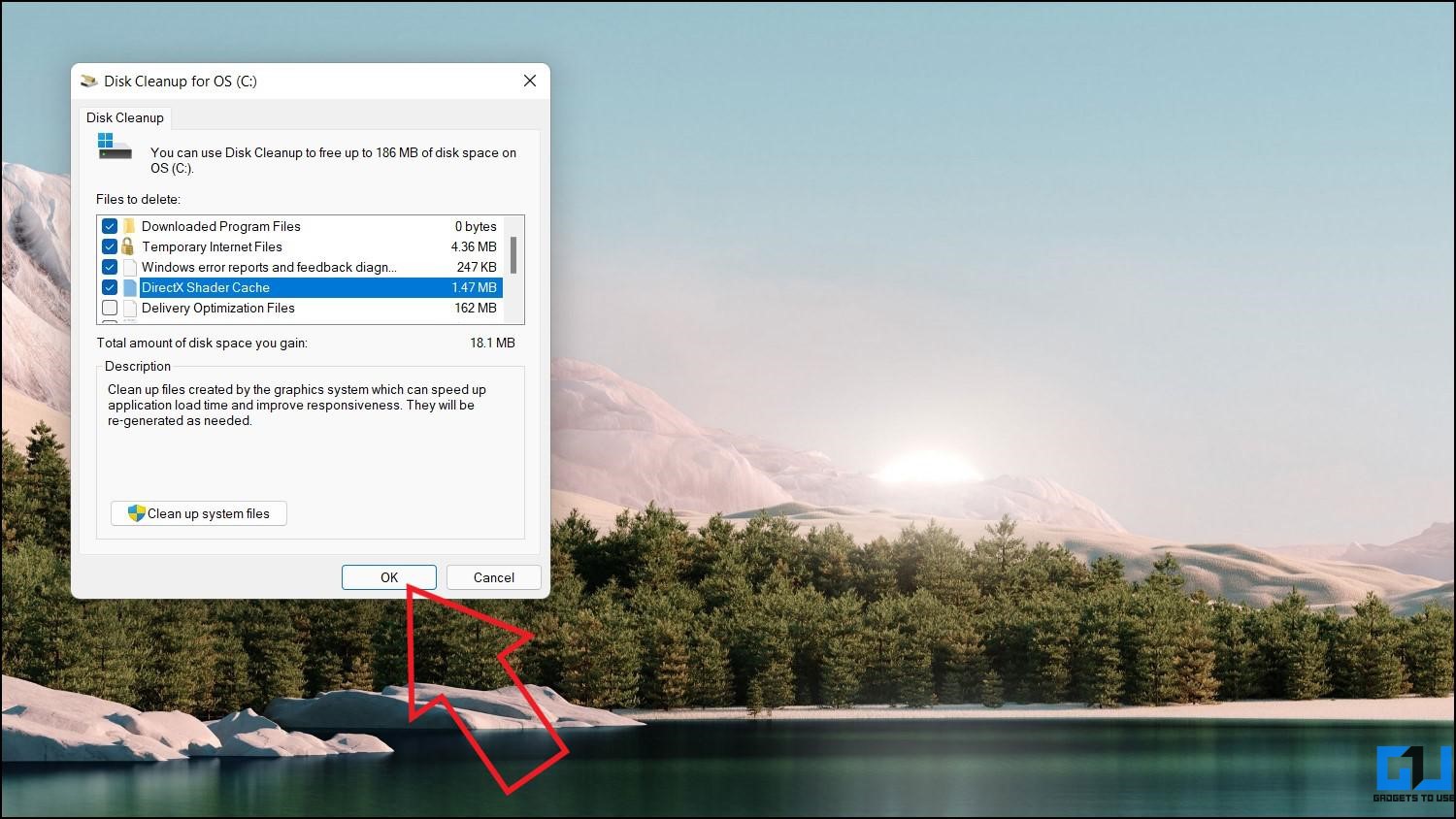 Disk Cleanup on Windows 11