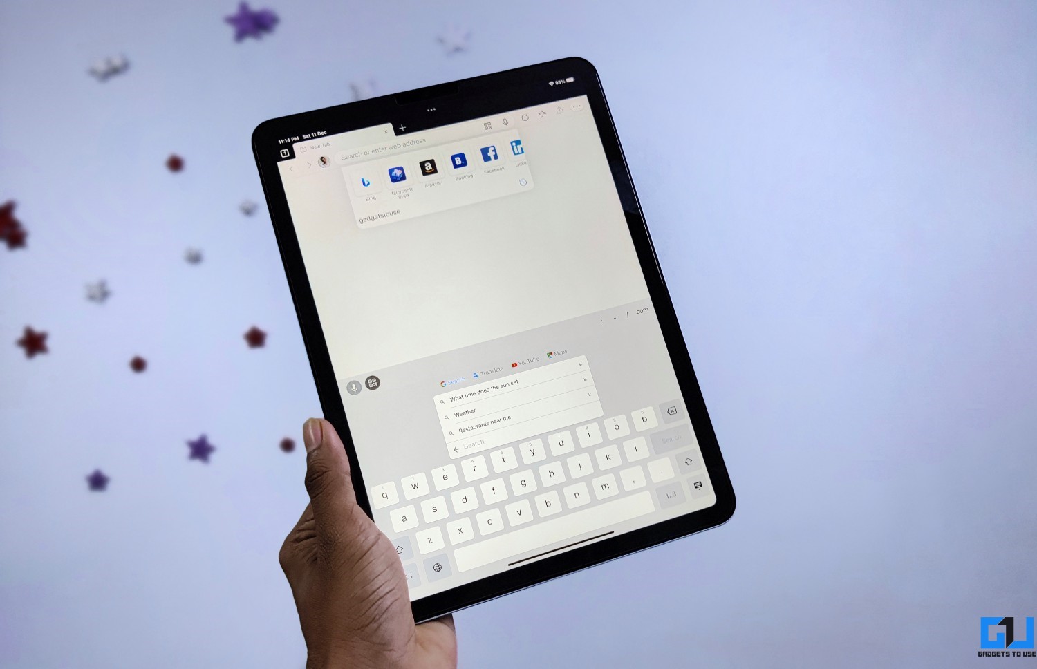 glide typing ipad