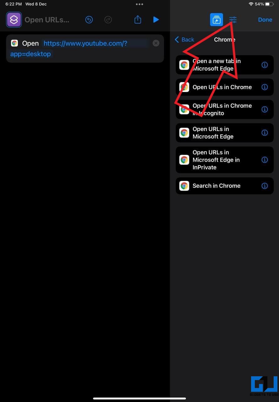 Create YouTube Desktop Shortcut for Chrome on iPad