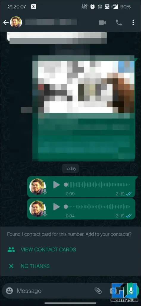 preview WhatsApp voice message before sending