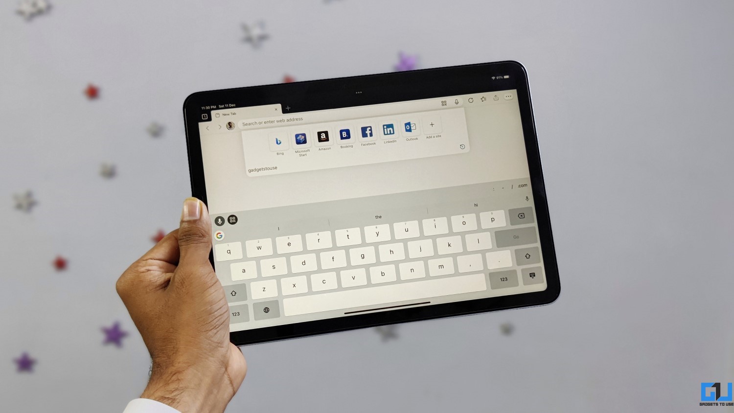 Set Gboard as Default Keyboard iPad With One Hand Mode_marked