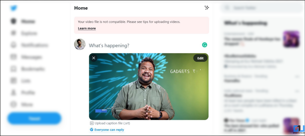 4 Ways to Fix Twitter Video File Not Compatible Error While Uploading ...