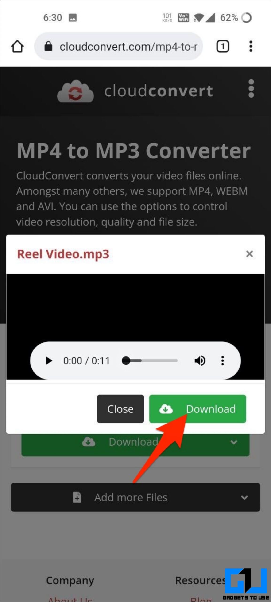 Convert Reel Video to MP3 Using Online Converter